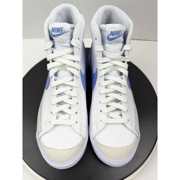 Nike Blazer Mid 77 GS Size 7Y Womens 8.5 White Blue Retro Sneakers DA4086-123 - Picture 2 of 9